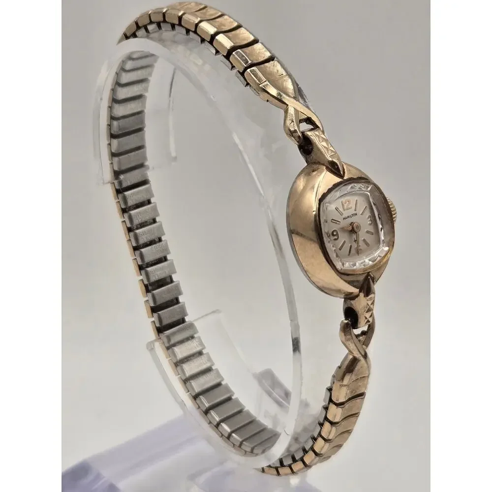 Hamilton Vintage Women’s Watch 10K RGP Bezel Stainless Steel Back